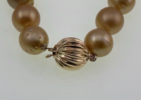 14kt. Gold And South Sea Pearl Necklace (37 Pearls 10-13mm) $7,783.00 Retail Value - 2