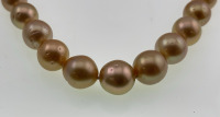 14kt. Gold And South Sea Pearl Necklace (37 Pearls 10-13mm) $7,783.00 Retail Value - 3