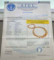 14kt. Gold And South Sea Pearl Necklace (37 Pearls 10-13mm) $7,783.00 Retail Value - 4