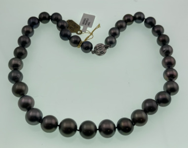 14kt. Gold And Tahitian Pearl Necklace (37 Pearls 11-13mm) $10,150 Retail