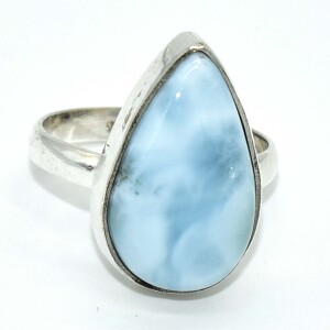 Silver Larimar(6.3ct) Ring