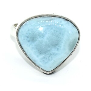 Silver Larimar(9.9ct) Ring