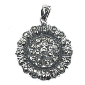 Silver Marcasite(1.45ct) Pendant