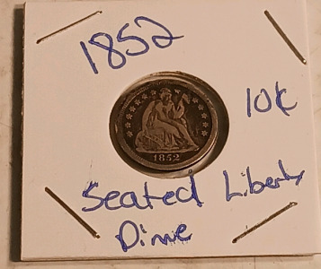 1852 Seated Liberty Dime