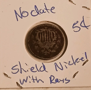 Shield Nickel W/Rays (No Date)