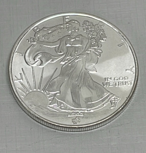 Walking Liberty One Troy Ounce .999 Fine Silver Round