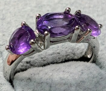 $200 Silver Amethyst 1.8Ct Ring