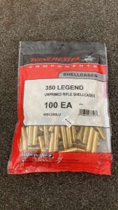 (100)Ct Winchester 350 Legend Shellcases