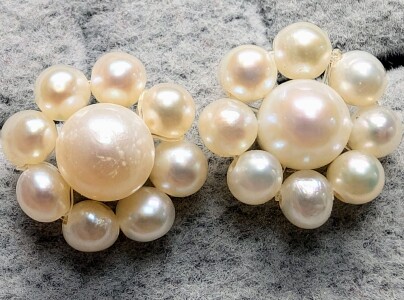 Silver Fresh Water Pearl Earrings