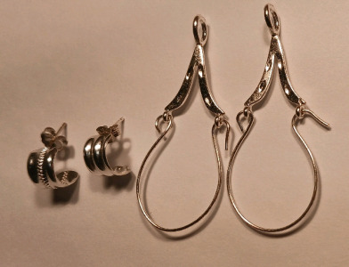 (2) Silver Earrings