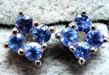 $100 Silver Tanzanite 0.5Ct Earrings