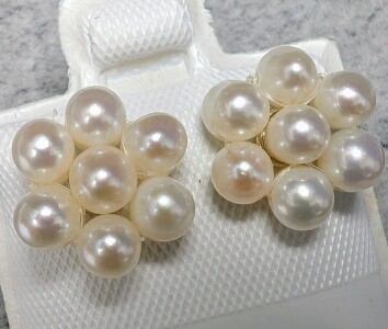 Silver Fresh Water Pearl Earrings