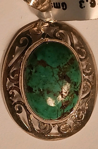 Turquoise 925 Silver Pendant