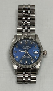 Rolex Datejust 36mm Blue Dial Watch W/ Stainless Band (Unverified)