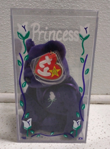 ©1998 TY® TM Beanie Original Baby (Purple) "Princess" Bear