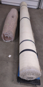 (1) Giant Roll Of Cut-Pile Carpet w/ Roll Pad For Carpet