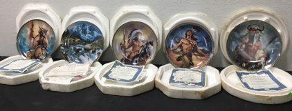 5 Decorative Native American Plates