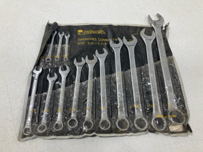 Pittsburgh Wrench Set, 3/8”- 1 1/4”