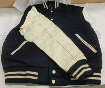 Brutul Bee Original Letterman Jacket Navy Blue/Cream