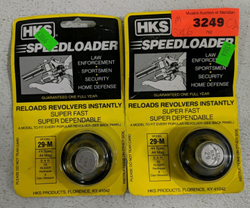 (2) NEW! HKS Speedloader - Model 29-M