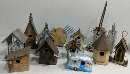 (13) Decorative Birdhouse Collection - (13) Unique Designs