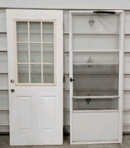 (1) Exterior Door (1) Screen Door ( 79 1/2 x 32 x 2 ) (perch)