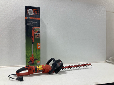 (1) Black & Decker Electric Hedge Trimmer (1) Black & Decker 14in. String Trimmer/Edger