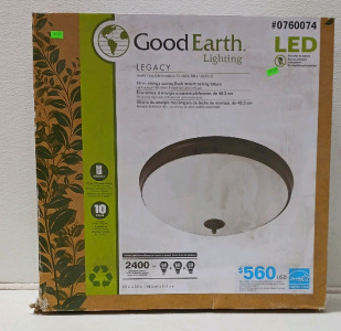 Good Earth LED Lighting 19in Flush Mount Ceiling Fixture