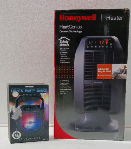 Honeywell Heater, Art+Sound LED Bluetooth Speaker