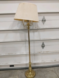 Vintage Floor Standing Lamp Brass 59" (r6)