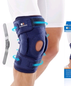 (2) Adjustable Hinged Knee Brace, with Dual Side Hinges – Stabilizing Knee Brace for ACL PCL MCL Ligament Injuries, Meniscus Tear, Arthritis, Surgery Recovery - One Size fits Most.