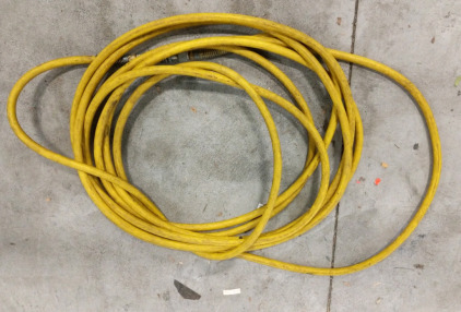 (1) Yellow Air Hose - (1) High Pressure Connection (1) Metal Fitting End