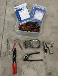 (15) Automotive Tools and Manuals - (2) ATSG Manuals (8) Assorted Pliers (1) Magnetic Tray (1) Air Nibbler (1) Tube Bender (2) Tin Snips [SP12]