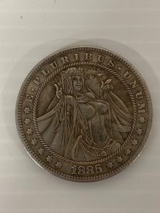 1885 Morgan Zombie Queen Coin