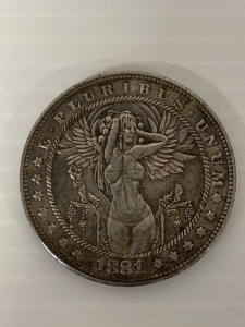 1881 Morgan Angel Coin