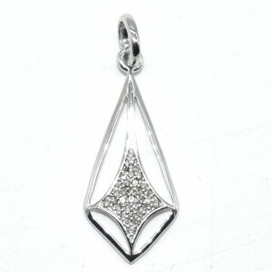 Silver Diamond(0.18ct) Pendant