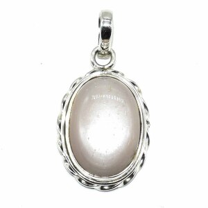 Silver Peach Moonstone(8.1ct) Pendant