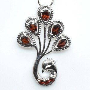 Silver Garnet(2.3ct) Pendant