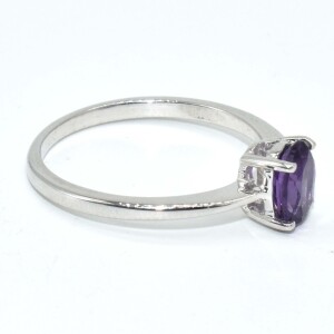 Silver Amethyst(0.85ct) Ring