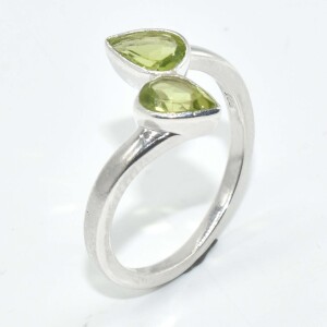 Silver Peridot(1.35ct) Ring