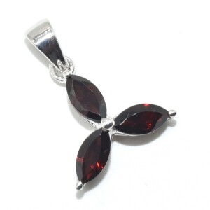 Silver Garnet(1.4ct) Pendant