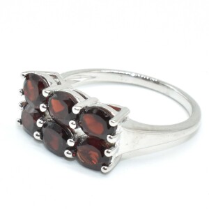 Silver Garnet(2.7ct) Ring