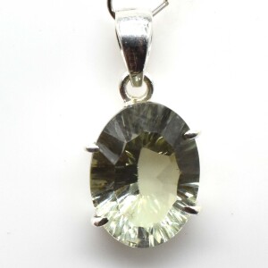 Silver Green Amethyst(9.8ct) Pendant