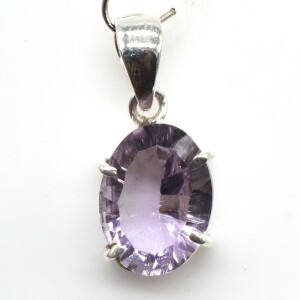 Silver Pink Amethyst(7.2ct) Pendant