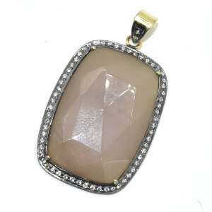 Gold plated Sil Sapphire Cz(18.1ct) Pendant