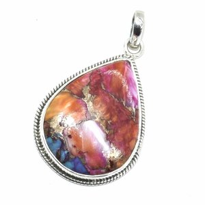 Silver Oyster Turquoise(11.3ct) Pendant