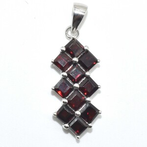 Silver Garnet(3.3ct) Pendant