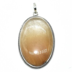 Silver Copper Rutile Quartz(38.5ct) Pendant