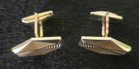 Sterling Silver Cuff Links, Goldeneye Plated Cuff Links - 5