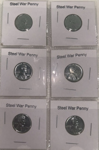 6- Steel War Pennies